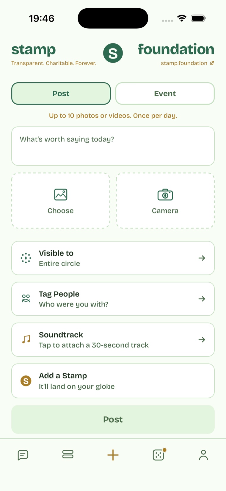 When you only get one, you think about it, shown on an iPhone